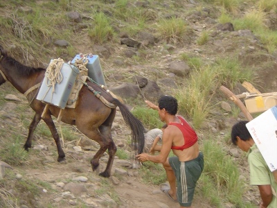 land delivery of batteries